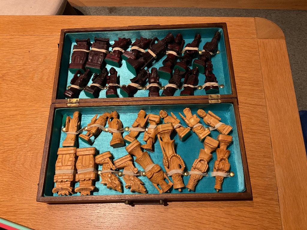 Schaakspel, Hobby en Vrije tijd, Gezelschapsspellen | Bordspellen, Ophalen, Zo goed als nieuw