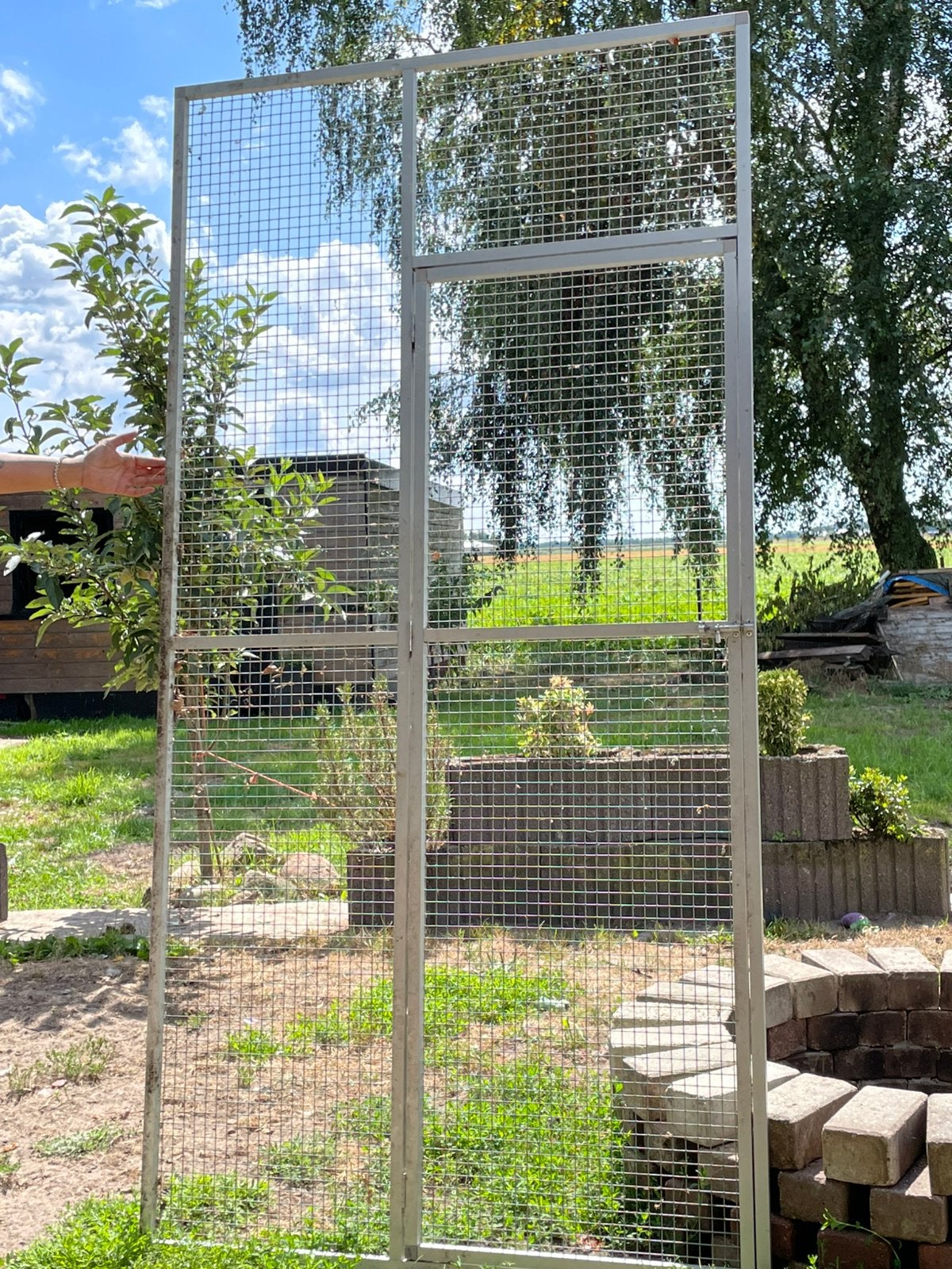 Grote metalen kooi/volière panelen, Ophalen, Gebruikt, Minder dan 3 meter, 2 meter of meer