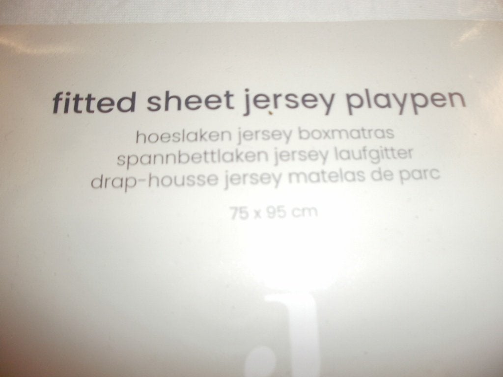 jollein boxmatras hoeslaken 75x95 nieuw in verpakking crème, Ophalen of Verzenden, Nieuw, Overige typen