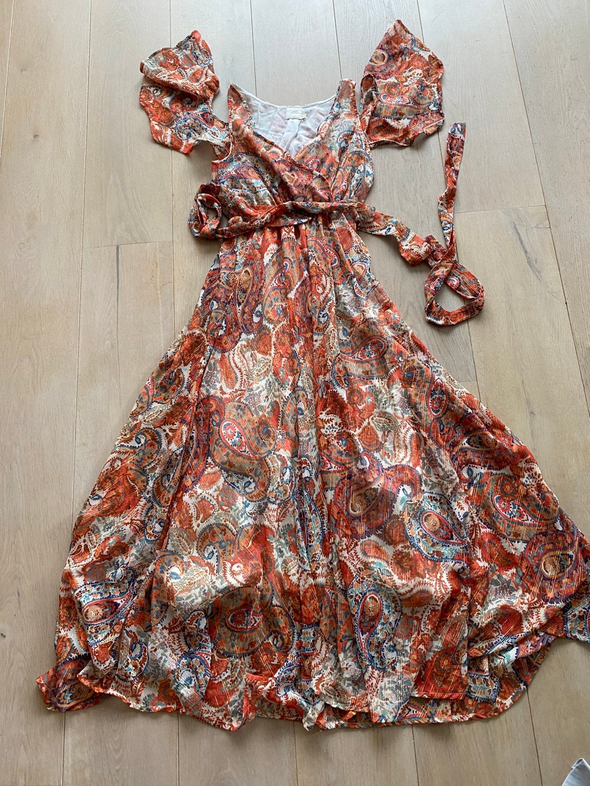 Boho hippie ibiza jurk M nieuwstaat, Maat 38/40 (M), Beige, Ophalen of Verzenden, Zo goed als nieuw