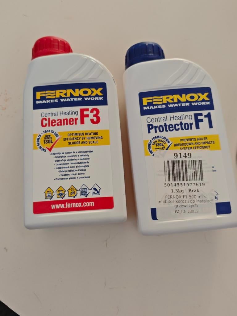 Fernox F1 + F3 CV set nieuw ongeopend, Minder dan 30 cm, Cv-ketel of Combi-ketel, Nieuw, Minder dan 60 cm