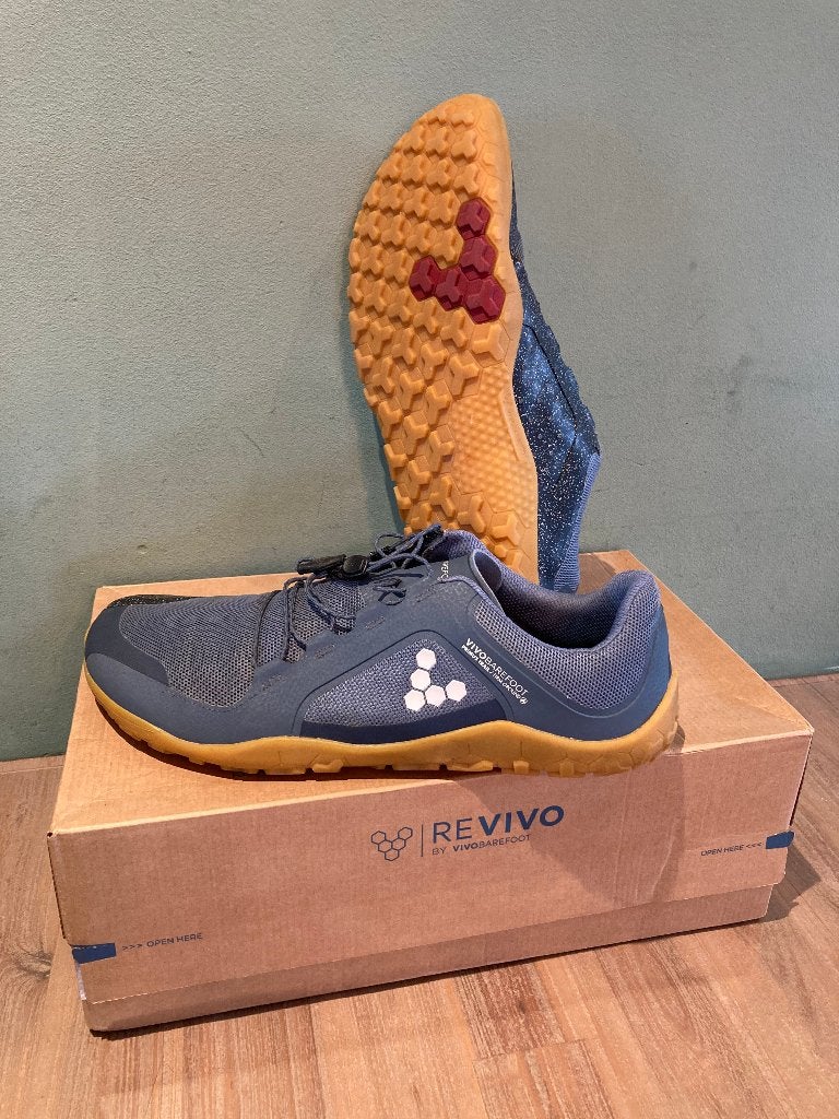Vivobarefoot Primus Trail II FG Mens deep sea blue EU48, Blauw, Ophalen of Verzenden, Vivobarefoot, Sneakers of Gympen