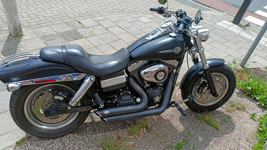 Harley Davidson fatbob (1584 cc,6 versn)denim-black, Motoren, Motoren | Harley-Davidson, Particulier, Chopper