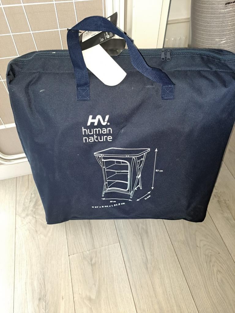 Human Nature Campingkastje - Opvouwbare Kast Tafel, Caravans en Kamperen, Ophalen of Verzenden, Nieuw