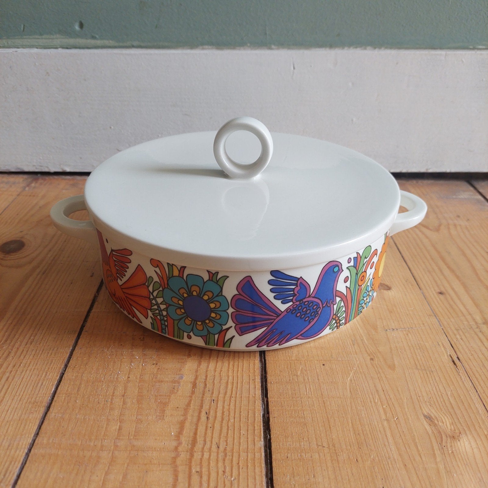 Lucky Vintage Villeroy en Boch Acapulco schaal met deksel, Ophalen of Verzenden, Huis en Inrichting