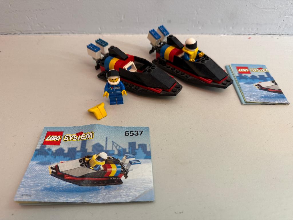 2x LEGO Hydro racer boot - 6537 (1994), Compleet, Gebruikt, Lego, Ophalen of Verzenden