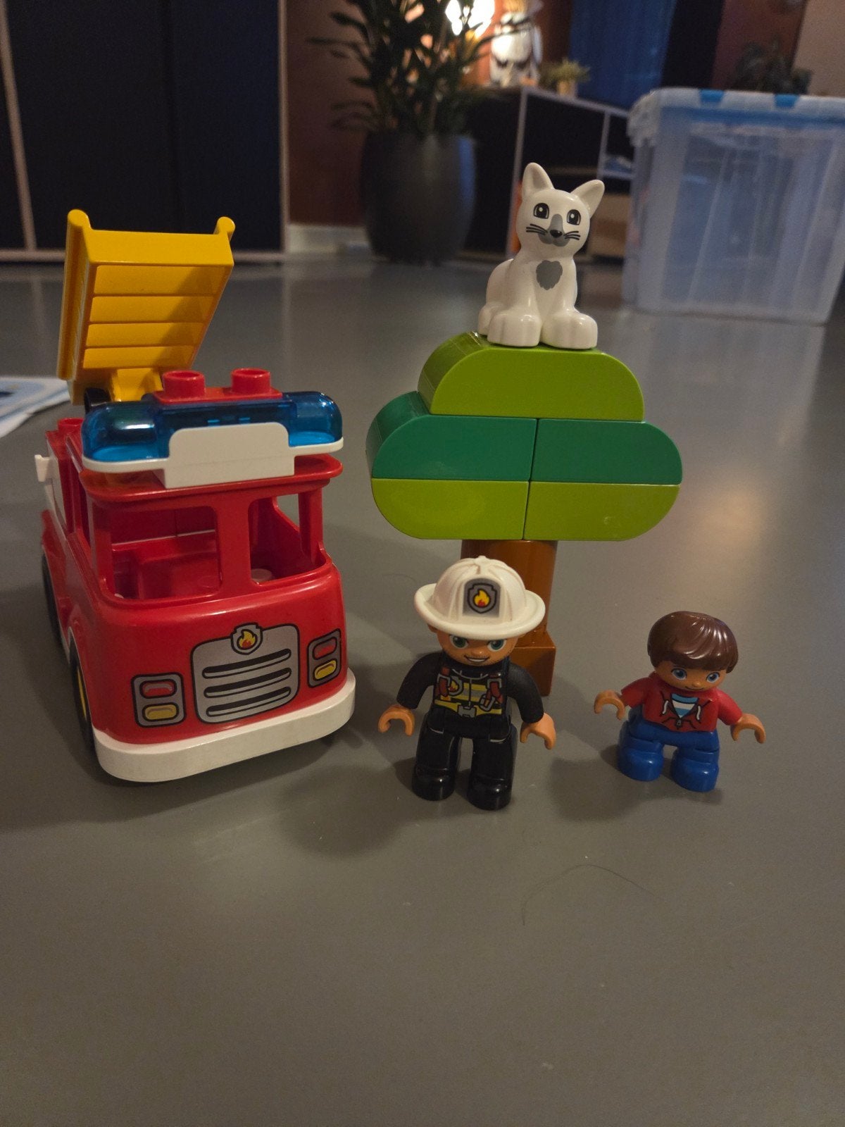 Duplo set brandweerauto 10901, Ophalen, Zo goed als nieuw, Duplo, Complete set
