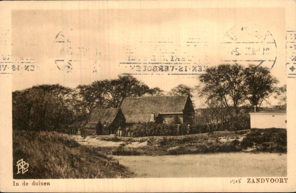 Zandvoort - Duinen - In de duinen, Ophalen of Verzenden, 1920 tot 1940, Gelopen, Noord-Holland
