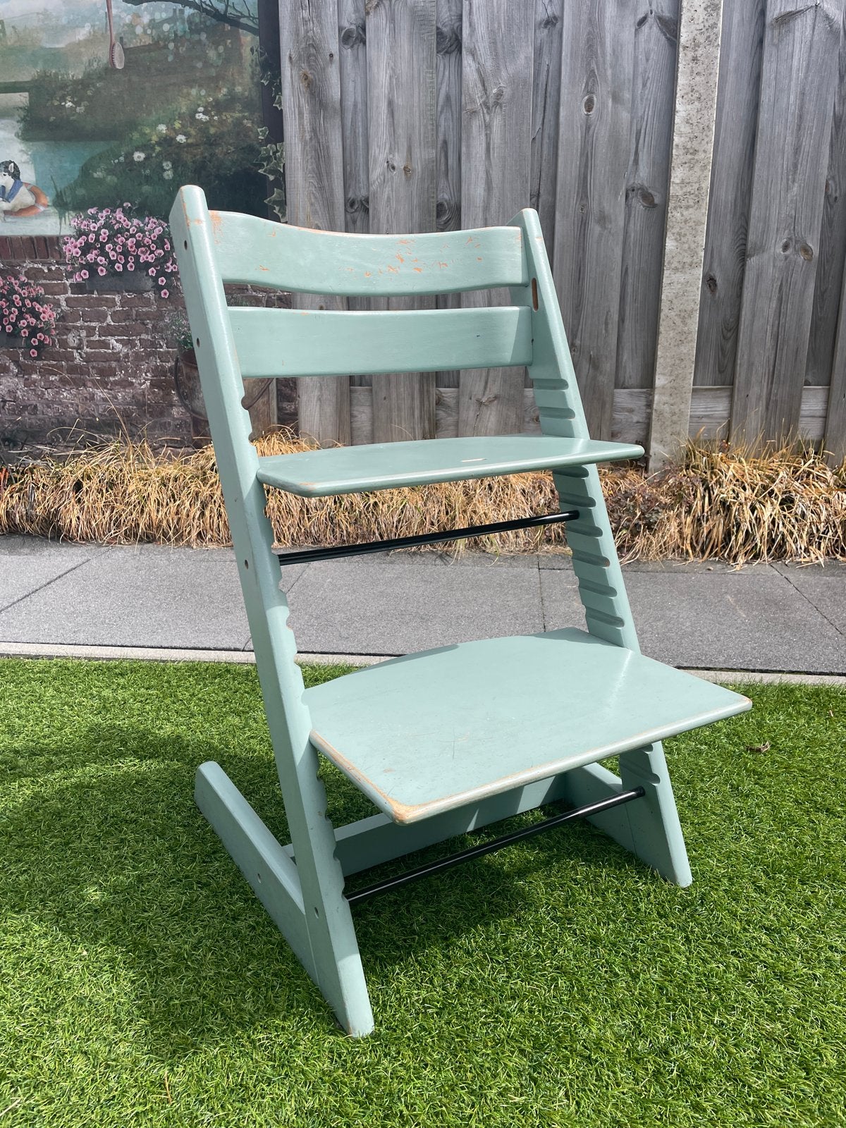Stokke Tripp Trapp meegroeistoel - mintgroen, Kinderen en Baby's, Ophalen, Gebruikt, Meegroeistoel