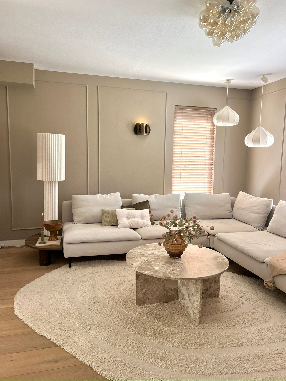 Japandi vloerlamp Cassio Off-White kwantum, Ophalen of Verzenden, Zo goed als nieuw, 150 tot 200 cm