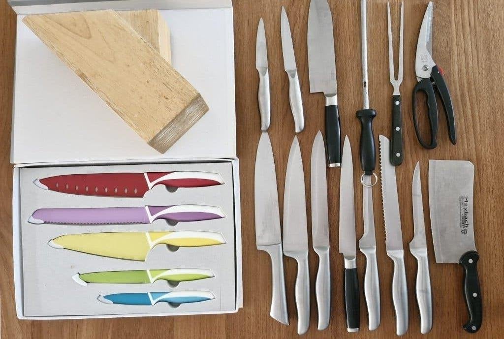 Keukenmessen groot assortiment, Huis en Inrichting, Ophalen, Gebruikt, Overige materialen, Bestekset