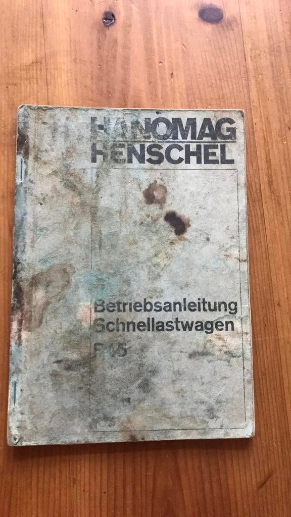 Hanomag Henschel Betriebsanleitung schnellastwagen F15, Auto diversen, Handleidingen en Instructieboekjes, Ophalen of Verzenden