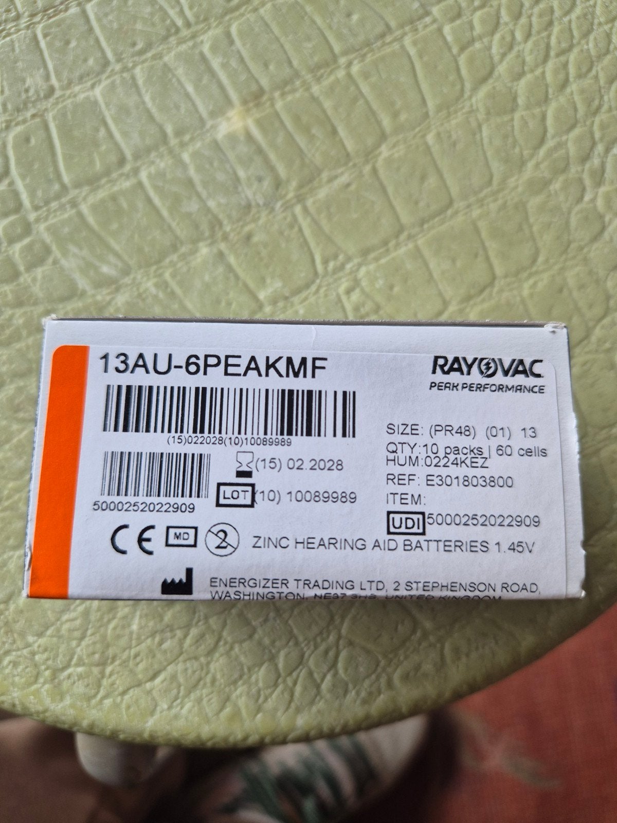 Rayovac hoorbatterijen, gehoorapparaat, Ophalen, Nieuw