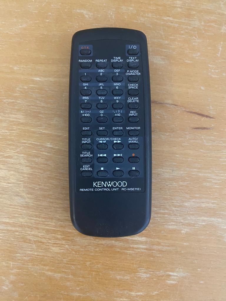 Afstandsbediening Kenwood Mini Disc RC-MSC7(E), Verzenden, Zo goed als nieuw