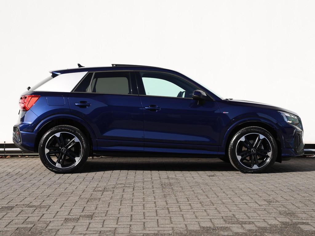 Audi Q2 35 TFSI S Edition | Automaat | Navi | Matrix LED | A, Auto's, 4 cilinders, 150 pk, Blauw, Leder en Stof