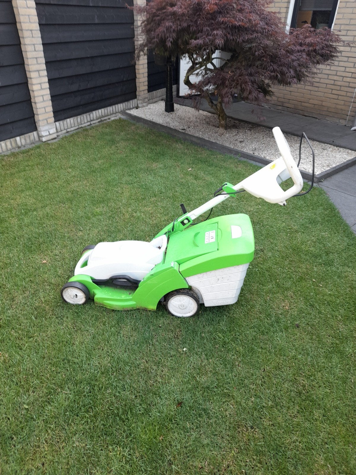 Electrische grasmaaier, Tuin en Terras, Grasmaaiers, Cirkelmaaier, Ophalen, Gebruikt
