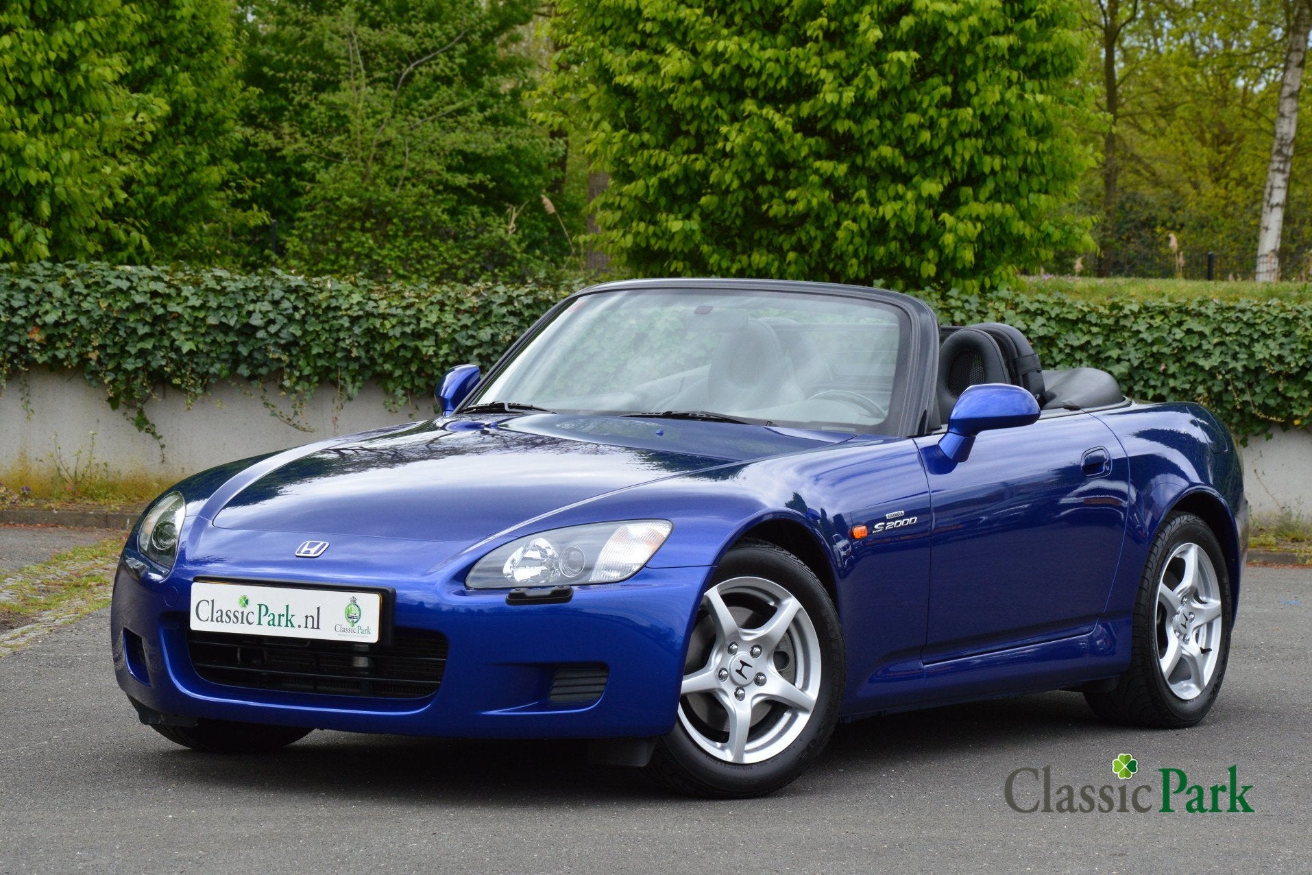 Honda S2000 (bj 2000), Auto's, Zwart, Cabriolet, Blauw, Leder