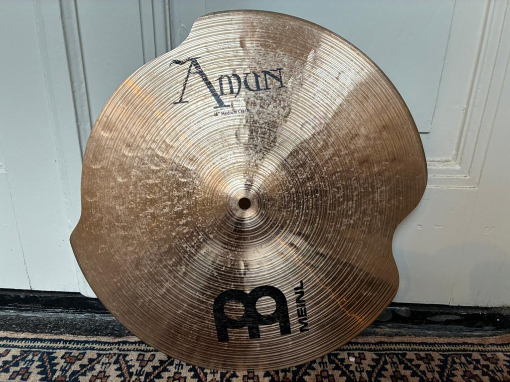 Meinl Amun 16” Medium Crash, Gerepareerd Bekken, Muziek en Instrumenten, Percussie, Gebruikt, Duitsland, Ophalen of Verzenden