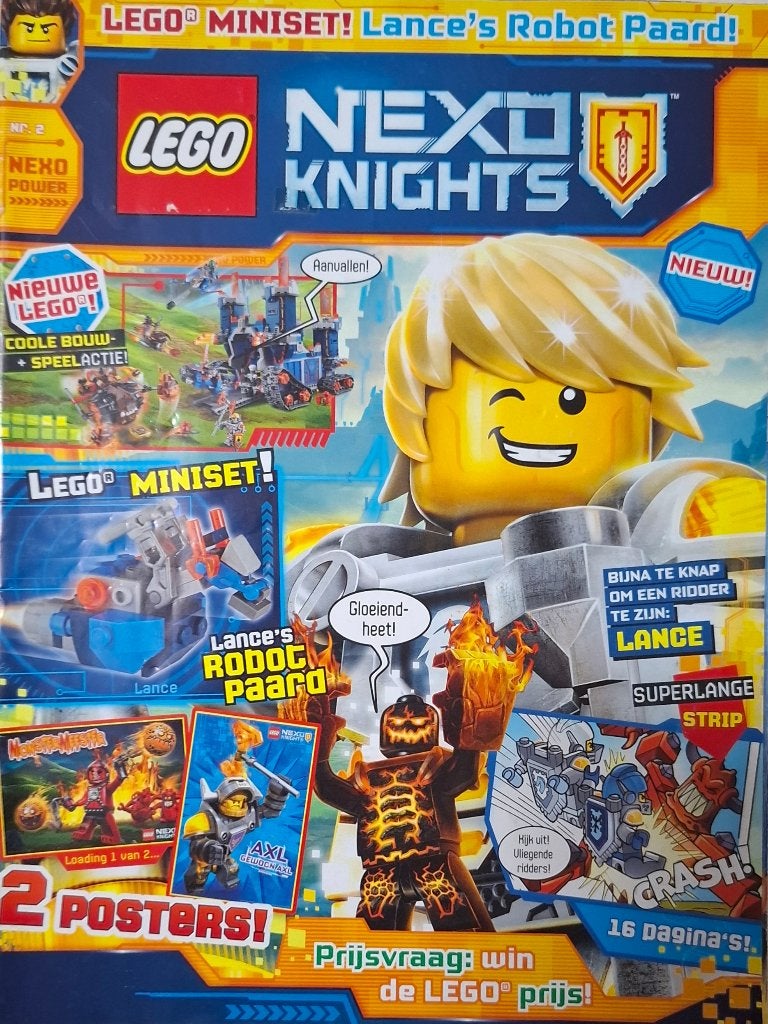 LEGO NEXO KNIGHTS nr 2 NIEUW zonder minifiguur, Boeken, Ophalen of Verzenden, Nieuw, Overige typen