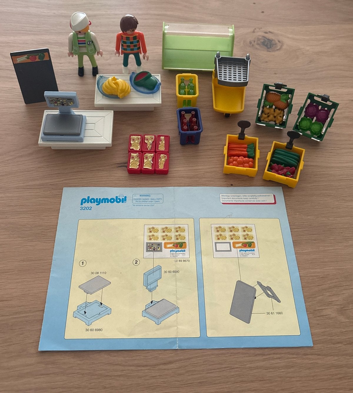 Playmobil Groentewinkel 3202 - Complete set met figuren, Kinderen en Baby's, Gebruikt, Complete set, Overige typen, Ophalen of Verzenden