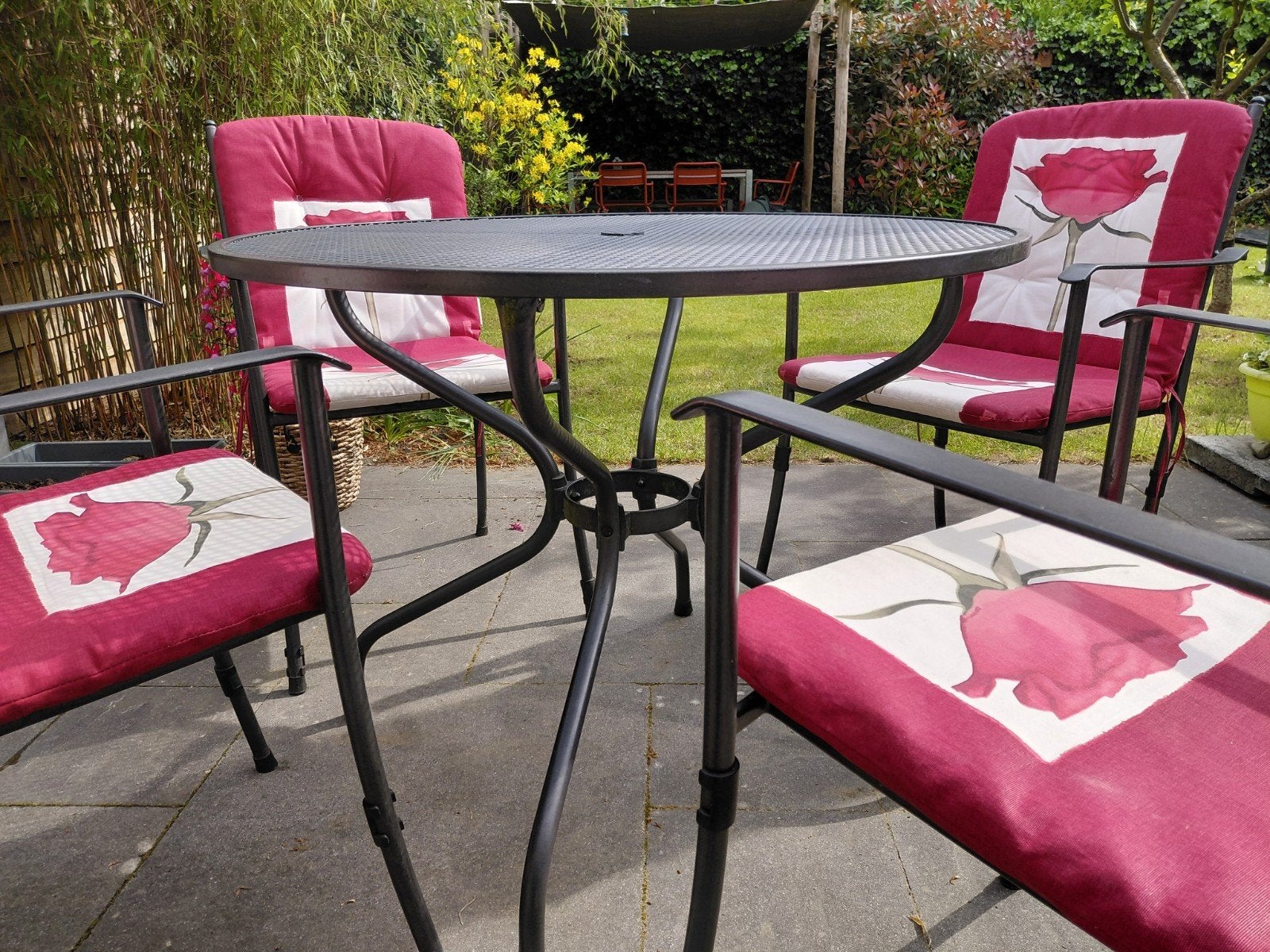 Leuke tuinset 4 personen van Royal Garden, Tuin en Terras, Tuinsets en Loungesets, Ophalen, Gebruikt, Tuinset, Eettafel