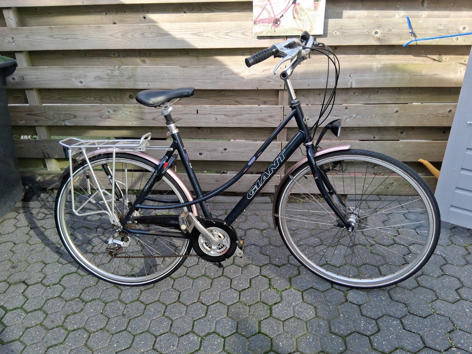 TE KOOP NETTE DAMESFIETS MET VERSNELLINGEN, Ophalen, Versnellingen, Giant, 53 tot 56 cm
