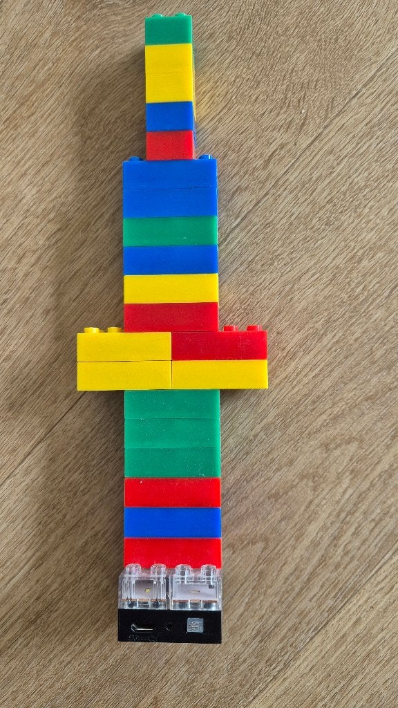 Lego Light Stax Power Base met diverse bouwstenen, Gebruikt, Overige thema's, Lego, Overige typen