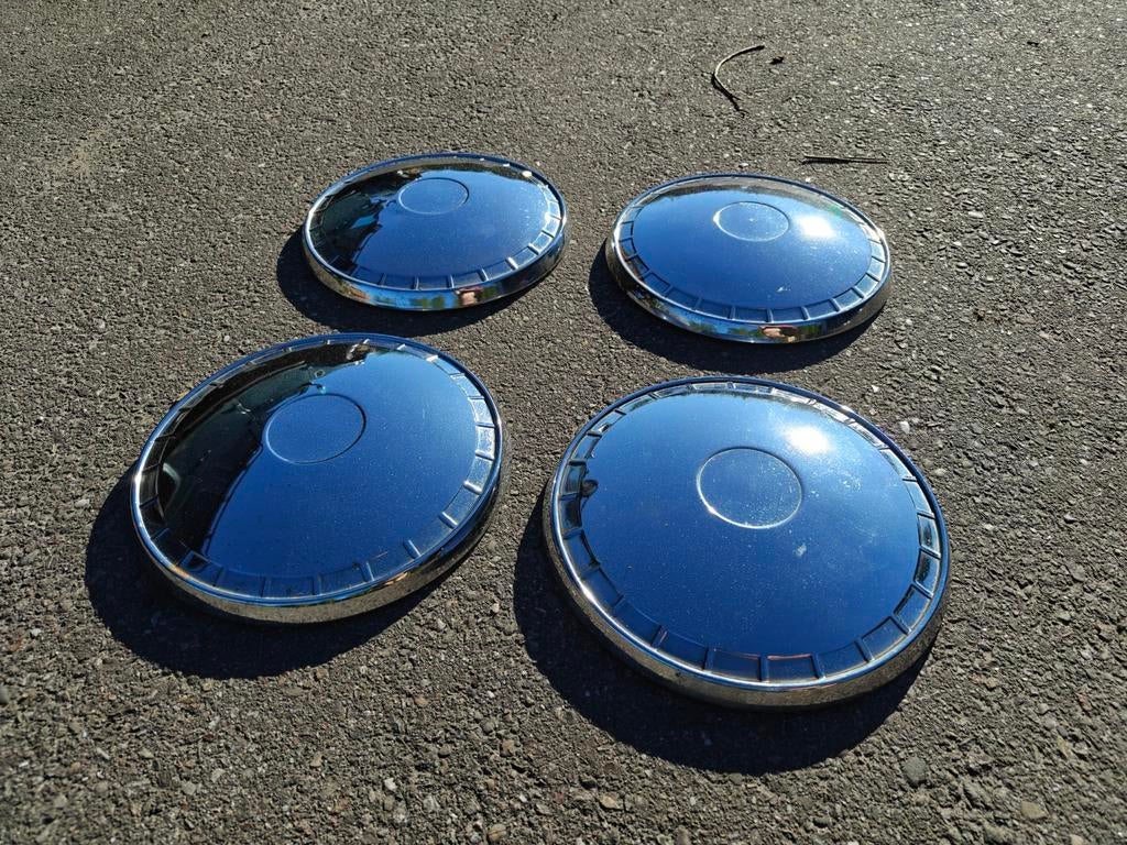 4 chromen wieldoppen Volvo 144, Auto diversen, Wieldoppen, Gebruikt, Ophalen