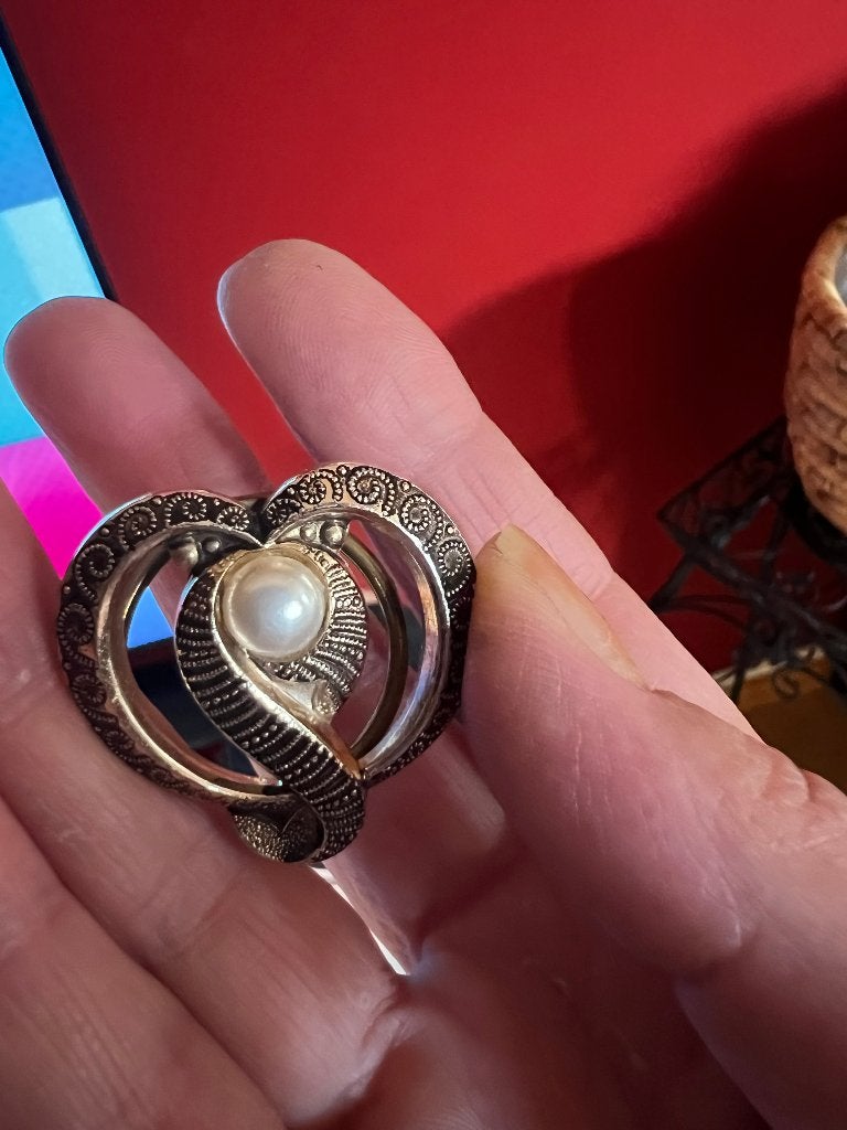 vintage sjaal clip, Sieraden, Tassen en Uiterlijk, Ophalen, Overige materialen, Minder dan 4 cm, Zo goed als nieuw
