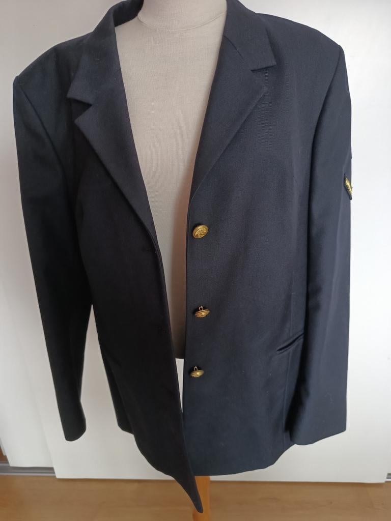 Militair jas heel donkerblauw maat 42, Ophalen of Verzenden, Landmacht, Nederland, Kleding of Schoenen