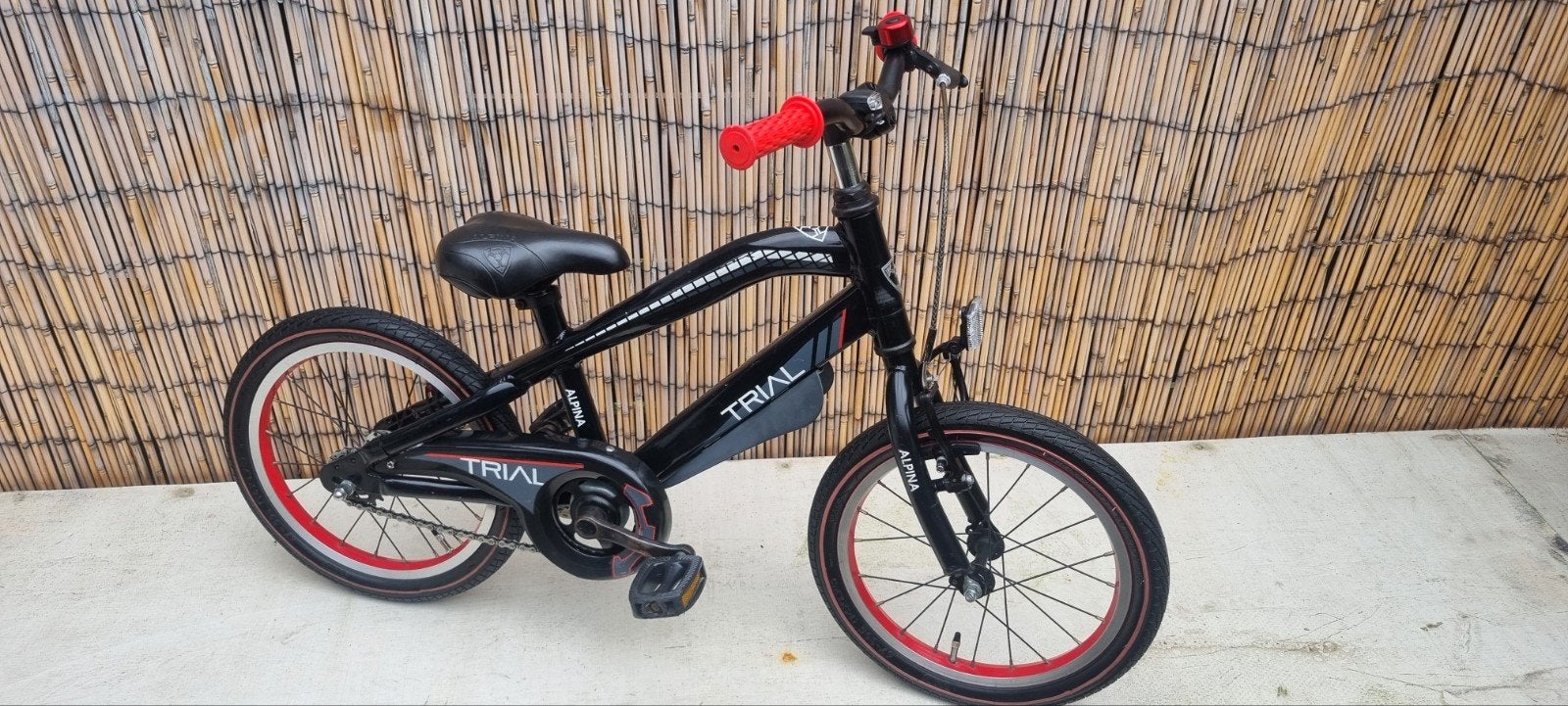Jongensfiets 16 inch Alpina Trial, Ophalen, Terugtraprem, Gebruikt, Handrem