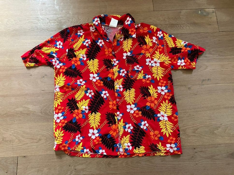 Hawaï blouse, Ophalen of Verzenden, Zo goed als nieuw, Maat 46/48 (XL) of groter, Carnaval