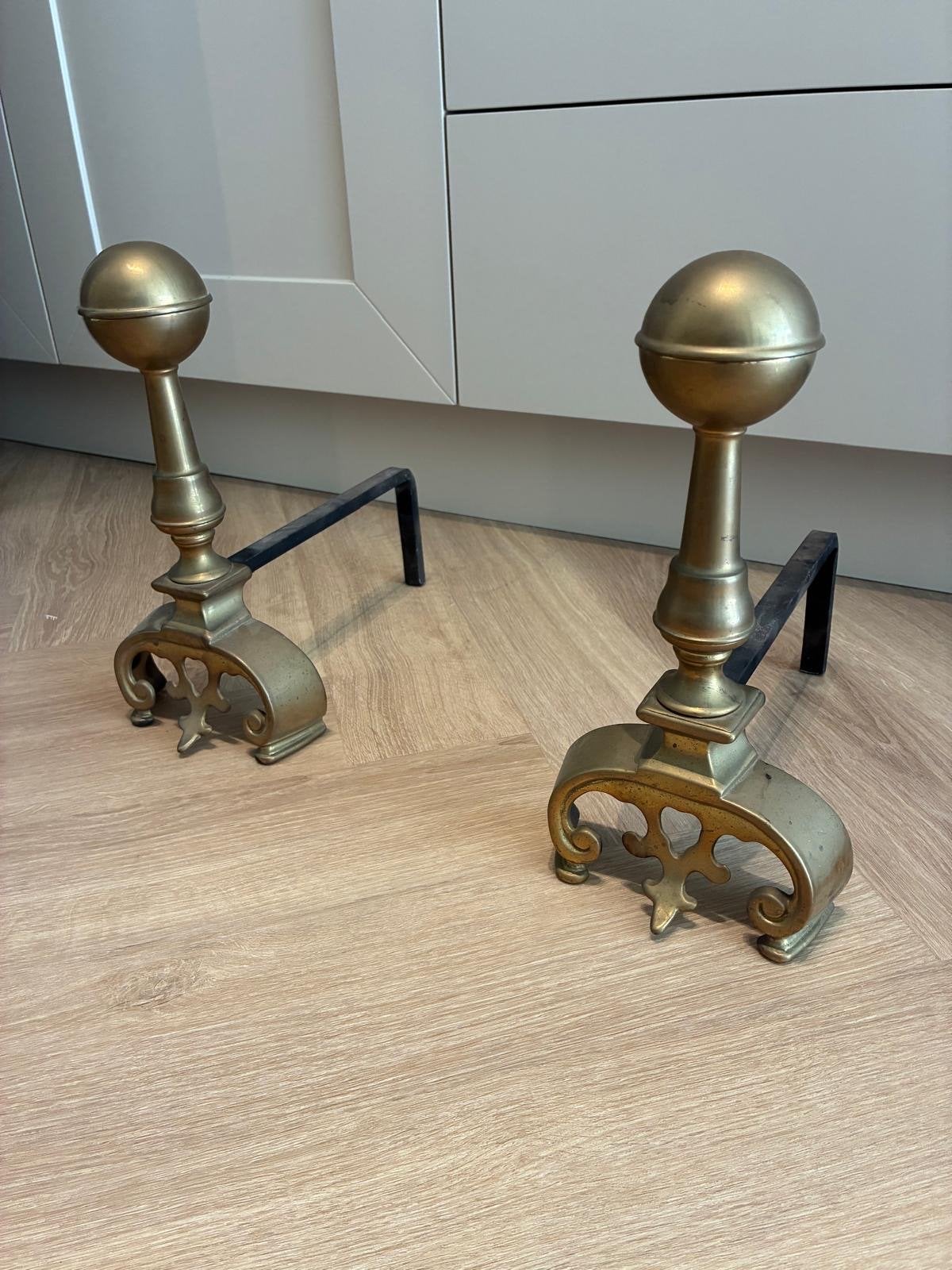 Luxe messing haardbokken voor openhaard van de Suikertuin, Gebruikt, Ophalen of Verzenden, Klassiek, Goud