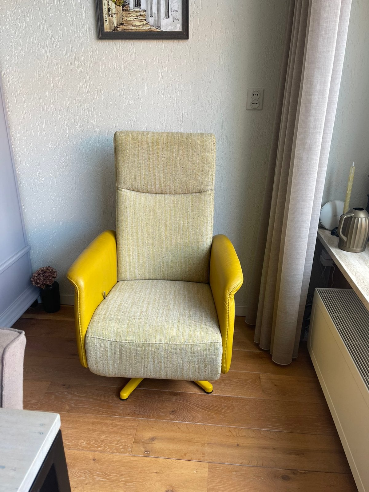 Relax stoel, Ophalen of Verzenden, Zo goed als nieuw, Leer, 50 tot 75 cm