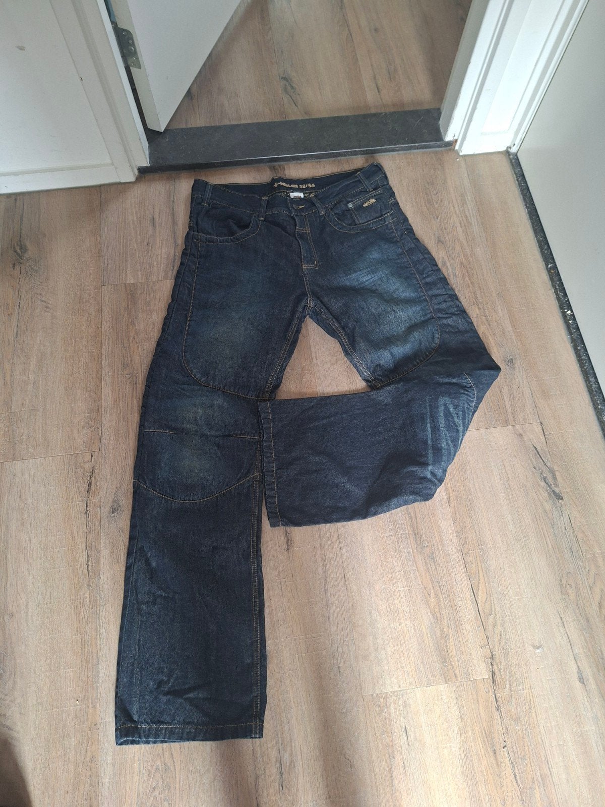 Held motorbroek spijkerstof maat 38/34, Ophalen of Verzenden