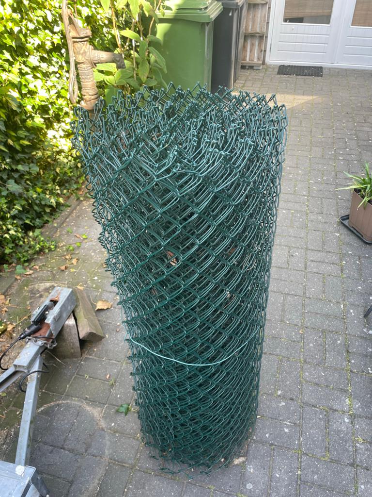 Harmonicagaas, groen geplastificeerd Hoogte 1,3m., Tuin en Terras, Gaas en Draad, Ophalen, Nieuw, Minder dan 10 meter, Gaas