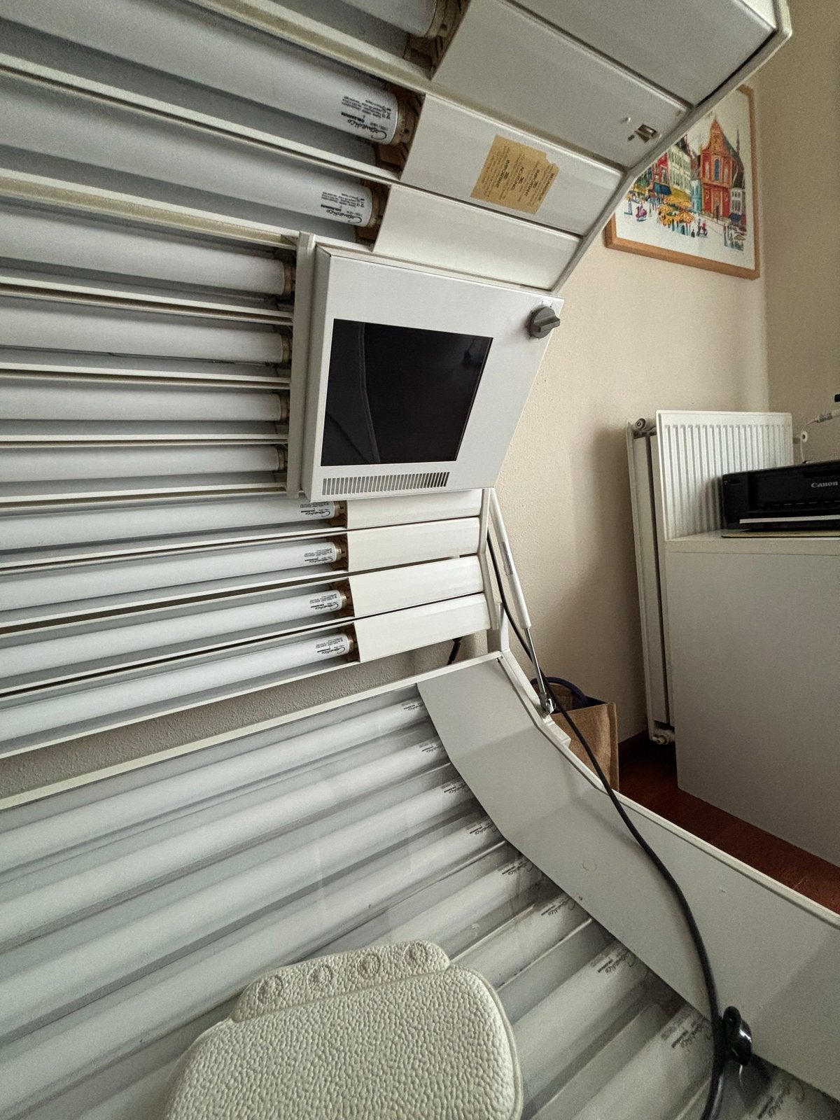 Alisun 1200H Zonnebank - Dubbelzijdig met gezichtsbruiner, Witgoed en Apparatuur, Ophalen, Gebruikt, Zonnebank dubbelzijdig, 15 lampen of meer