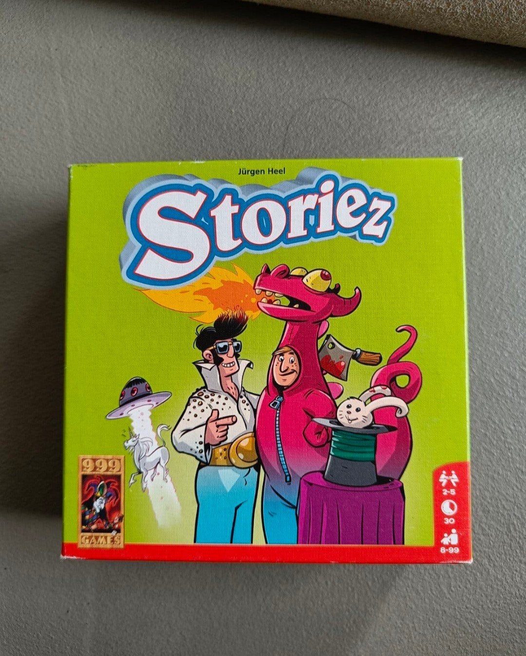 Storiez bordspel - Zo goed als nieuw - 999 Games, Een of twee spelers, Ophalen of Verzenden, Zo goed als nieuw