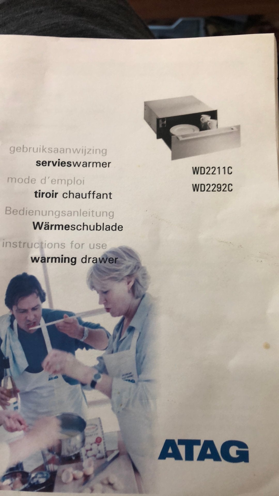 ATAG servieswarmer, Ophalen, Gebruikt