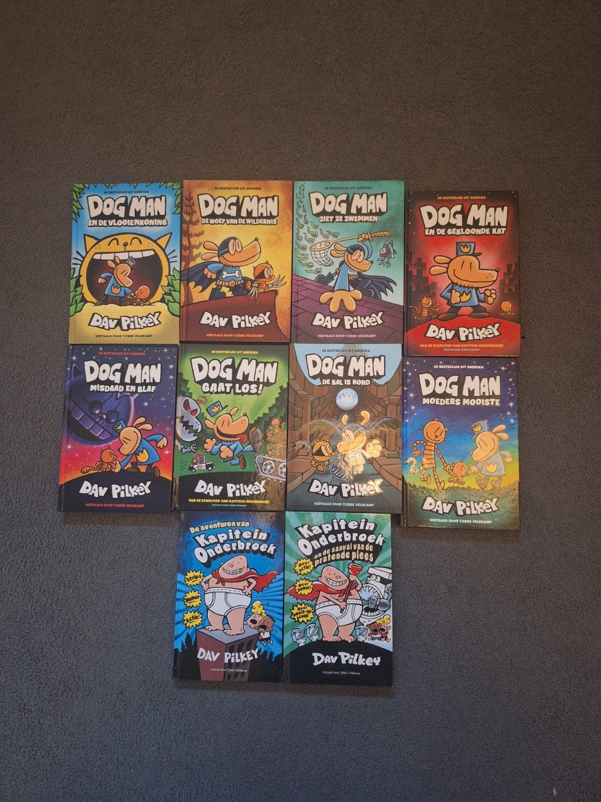 Dog Man & Kapitein Onderbroek boekenpakket (10 boeken), Ophalen of Verzenden, Zo goed als nieuw, Dav Pilkey