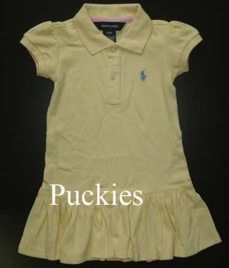 Maat 104 Gele Ralph LAUREN polojurk NIEUW (9160) a, Meisje, Nieuw, Ophalen of Verzenden, Jurk of Rok