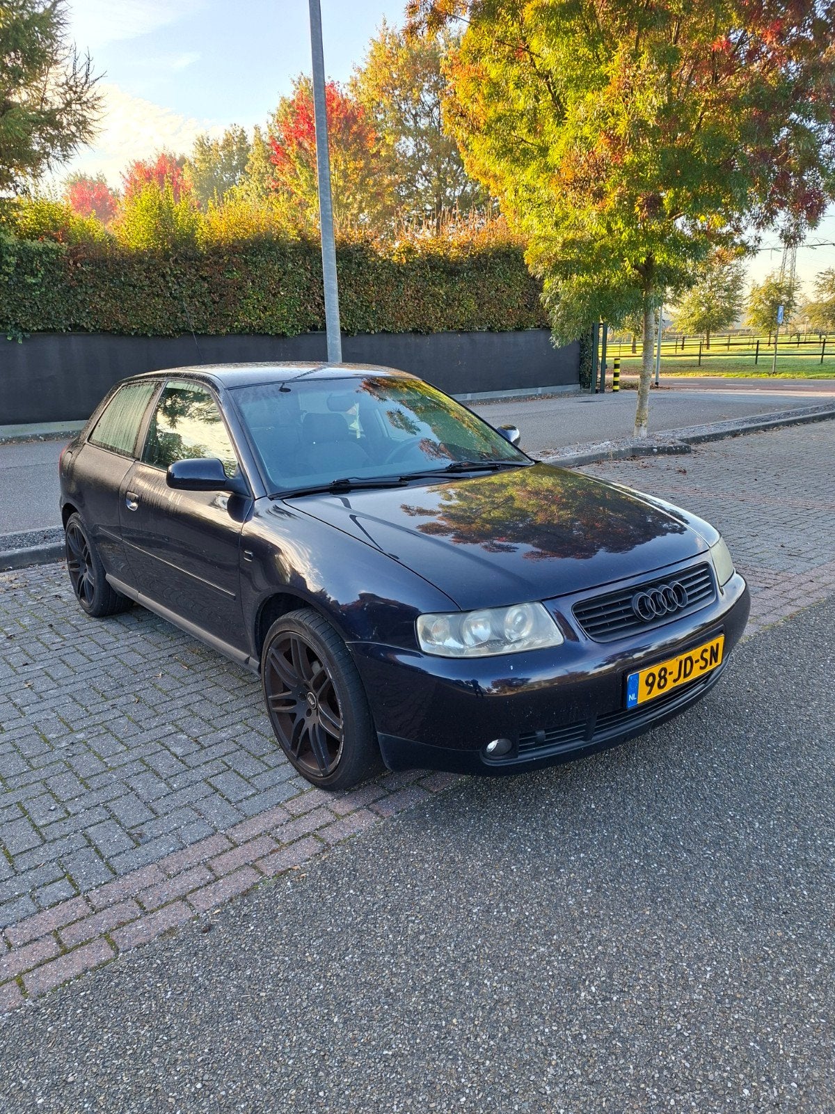 Audi A3 1.6 75KW 3D 2002 Blauw, Auto's, Voorwielaandrijving, Blauw, 1200 kg, Handgeschakeld