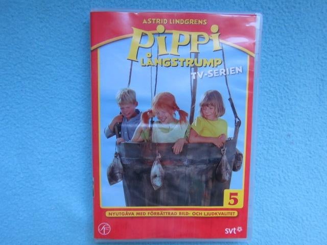 Zweedse DVD: Afl. 10 +11 van de tv-serie Pippi Långstrump, Alle leeftijden, Overige genres, Ophalen of Verzenden, Zo goed als nieuw