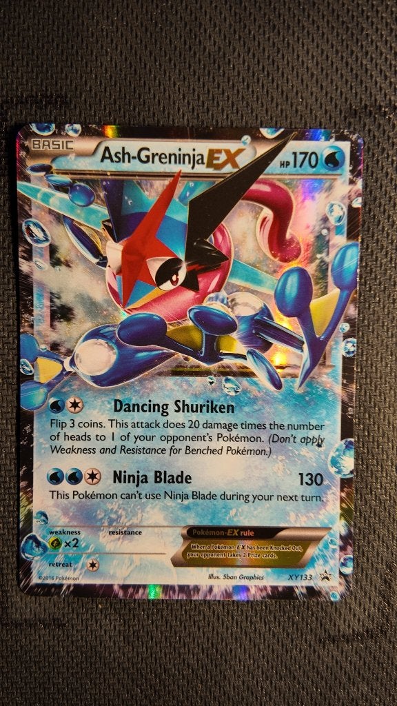 Ash-Greninja-EX XY133 XY Black Star Promos | Pokemon kaart, Ophalen, Losse kaart, Foil