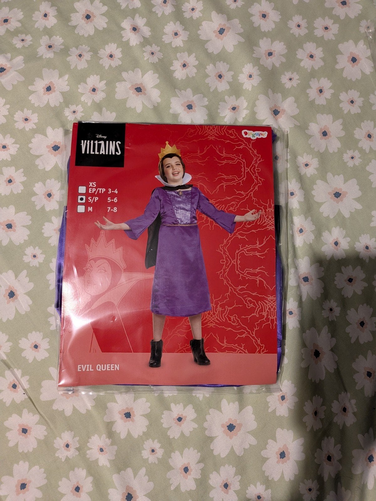 Evil Queen Halloween Kostuum voor Kinderen (5-8 jaar), Ophalen, Nieuw, 122 t/m 128, Meisje