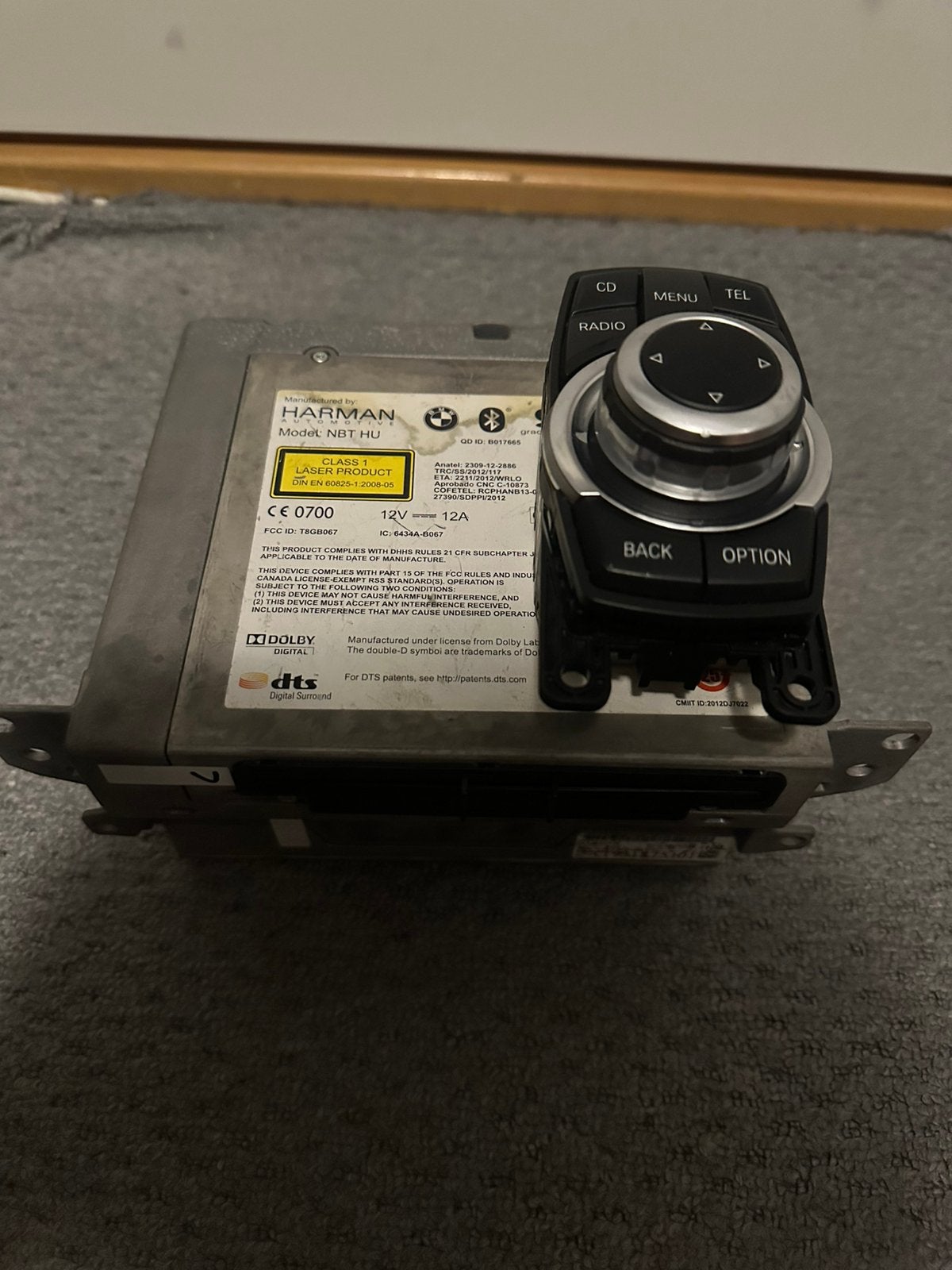 Bmw nbt headunit met idrive controller bmw f series oem, Ophalen, Zo goed als nieuw