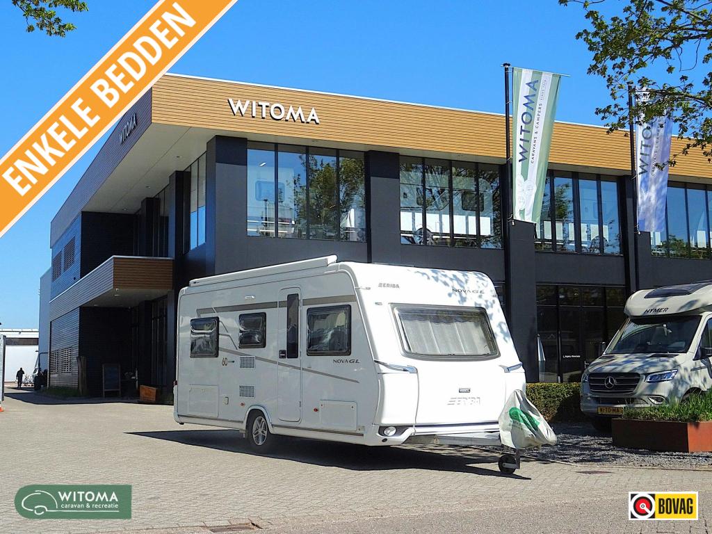 Eriba Nova GL - 60 edition 495 mover, airco, luifel., Caravans en Kamperen, Rondzit, Schokbreker, Bedrijf, Eriba