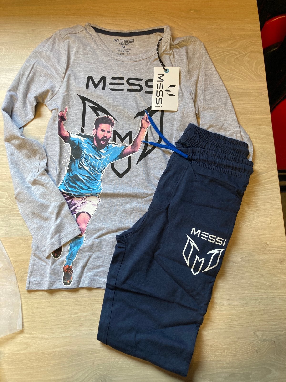Messi pyjama nieuw maat 134-140, Ophalen of Verzenden, Nieuw, Jongen, Nacht- of Onderkleding
