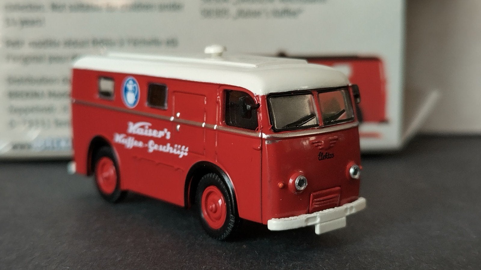 Elektrowagen Kaiser Kaffee 1;87 Brekina Aanbieding Pol, Auto, Verzenden, Nieuw, M