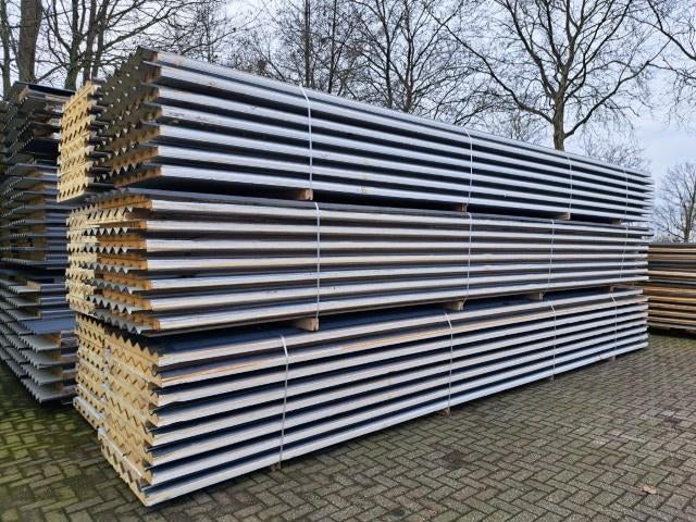ecopanelen gebruikt 40/80 mm, 7680 lang, antraciet, dakplaat, Ophalen, Gebruikt, 250 cm of meer, Overige typen